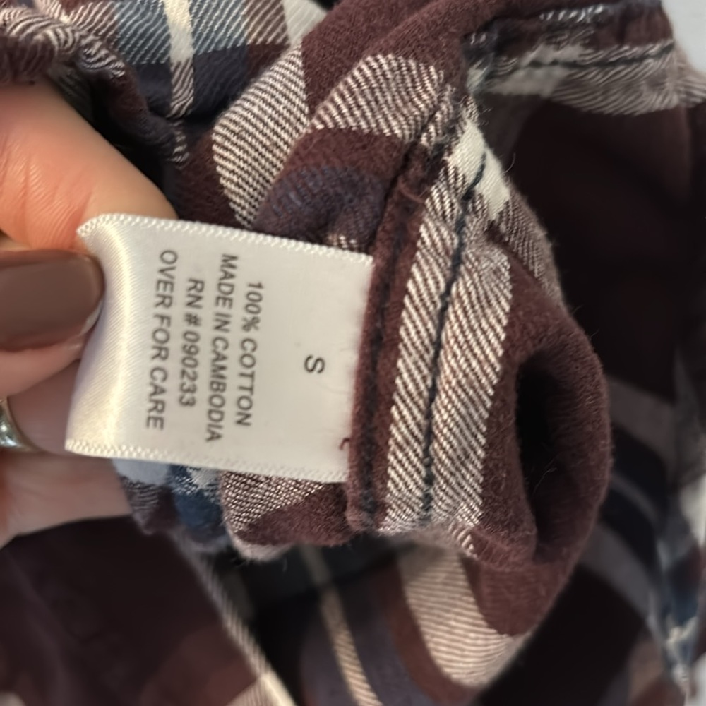 Quicksilver Button Down Flannel Size Small - image 4